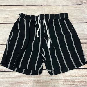 Men’s 5” Drawstring Striped Shorts